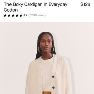 Everlane cardigan 100% cotton